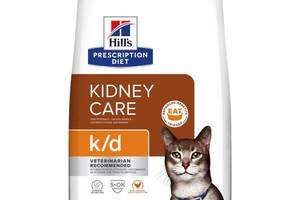 Лечебный корм Hill's PD k/d Kidney Care с курицей для кошек при почечной и/или сердечной недостаточности 3 кг (052742...
