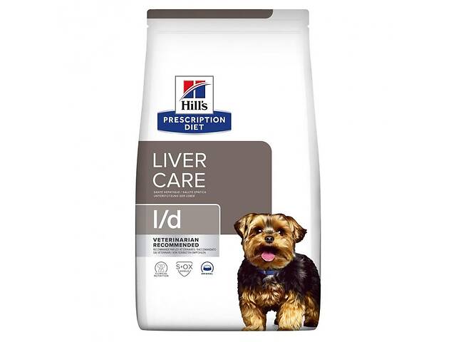 Лечебный корм Hill's Prescription Diet l/d Liver Care для собак при заболеваниях печени 1,5 кг (052742041698)