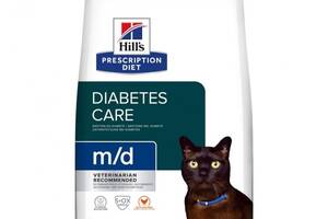 Лечебный корм Hill's Prescription Diet m/d Diabetes Care для кошек при диабете и ожирении 3 кг (052742048208)