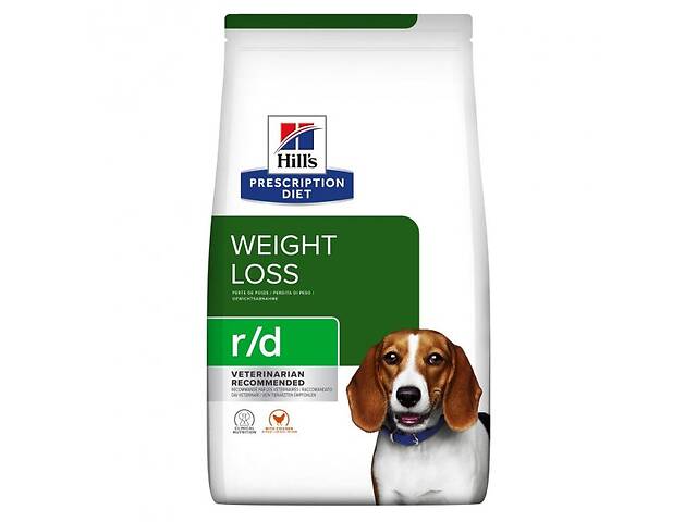 Лечебный корм Hill's Prescription Diet r/d Weight Loss для снижения веса собак 1,5 кг (052742665306)