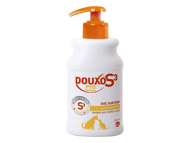 Лечебный шампунь Ceva Douxo S3 Pio для очищения и увлажнения кожи собак и кошек 200 мл