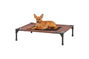 Лежак для собак K&H Original Pet Cot & Cover 63,5x81,28x17,78 см Коричневый с серым (655199016150)