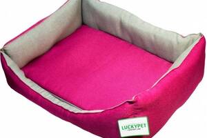 Лежак для собак Lucky Pet Тоби №3 50 x 70 x 20 см Фуксия (4820224212845)
