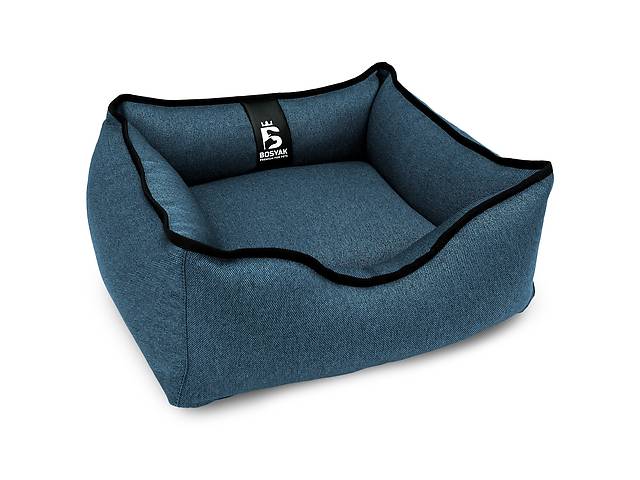 Лежак для собак и котов EGO Bosyak Рогожка XS 50x45 Синий (спальное место для собак и кошек)