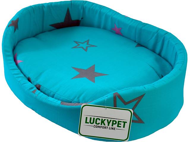 Лежак для собак и кошек Lucky Pet №2 Макс 37x49x13 см Бирюзовый (4820224212104)
