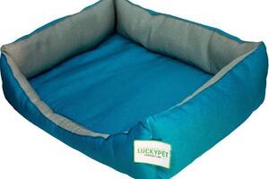Лежак для собак и кошек Lucky Pet Тоби №6 80х120х26 см Бирюзовый (4820224213958)