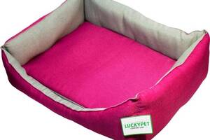 Лежак для собак и кошек Lucky Pet Тоби №6 80х120х26 см Фуксия (4820224211152)