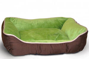 Лежак для собак и котов K&H Pet Products Self-Warming Lounge Sleeper 51х40,6x15 см Коричневый с зеленым (655199031610)