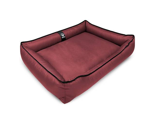 Лежак для собак всех пород EGO Bosyak Waterproof L 90х75 Бордовый (спальное место для больших собак)