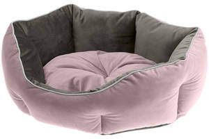 Лежак - диван для собак и кошек Ferplast Queen (Ферпласт Квин) 60 х 46 х h 20 см - 60, Розовый