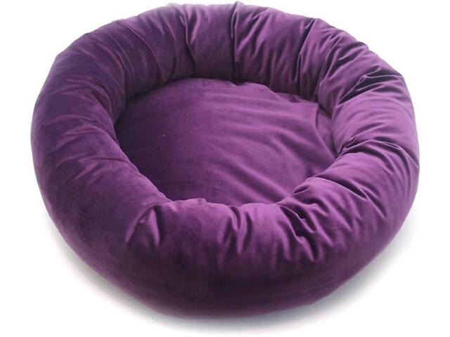 Лежак круглый 304084 Zoobaza фиолетовый 43х13 см