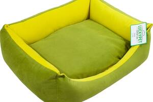 Лежак Lucky Pet Лира-new №1 40х50х16 см Зеленый+желтый (4820268555045)