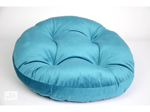 Лежак подушка круглый 304086 Zoobaza Бирюзовый 45 см