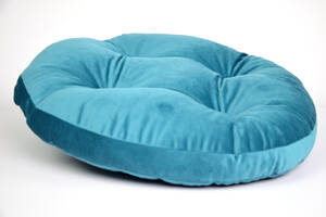 Лежак подушка круглый 304086 Zoobaza Бирюзовый 90 см