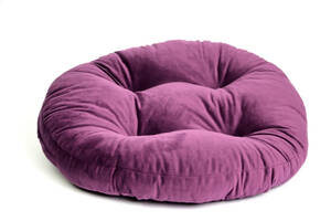 Лежак подушка круглый 304086 Zoobaza фиолетовый 45 см
