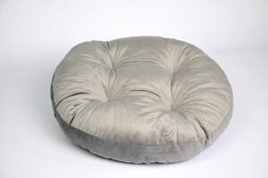 Лежак подушка круглый 304086 Zoobaza серый 60 см