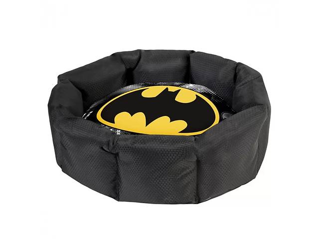 Лежанка для собак со сменной подушкой WAUDOG Relax Бэтмен 2 M 2 х 52 х 19 см Черный с желтым (225-0151)
