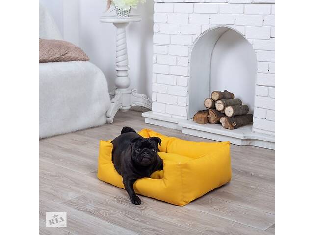 Лежанка для собаки Класик желтая M - 70 x 50