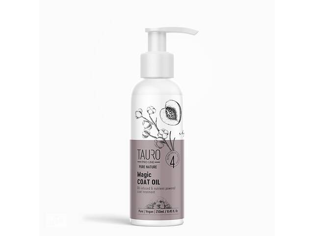 Масло для ухода за шерстью собак и котов Tauro Pro Line Pure Nature Magic Coat Oil 250 мл