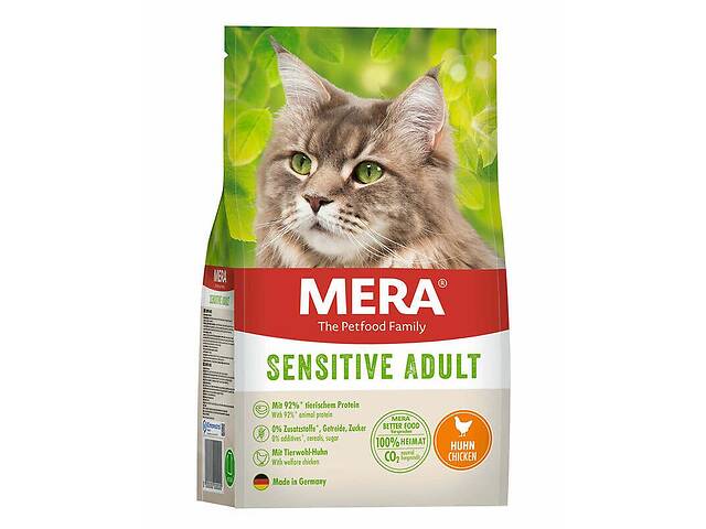 MERA Cats Sensitive Adult Сhicken (Мера Сенситив Эдалт Курица) сухой беззерновой корм для котов для ЖКТ