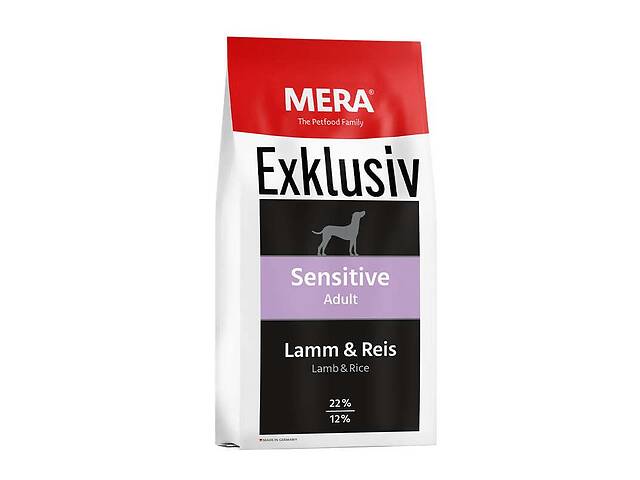 MERA Exklusiv Sensitive Adult Lamb Rice (Мера Сенситив Ягненок Рис) корм для собак с чувствительным ЖКТ