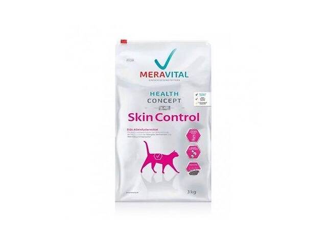 MERA Vital MVH Skin Control (Мера Витал Скин Контрол) сухой корм для котов при дерматозе и выпадении шерсти 3 кг