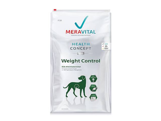 MERA Vital MVH Weight Control (Мера Витал Вейт Контрол) корм для собак при лишнем весе и ожирении 3 кг