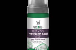 Моющая пена от блох клещей и москитов для кошек Vet's Best Flea And Tick Waterless Bath Foam 147 мл