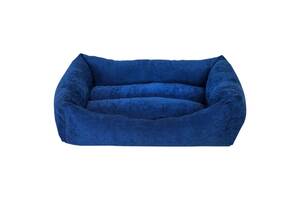 Мягкий диван лежак для котов и собак Milord COOKIE (Милорд) S - 50 х 38 х 19 см., Синий