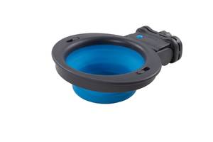 Миска складная с креплением на клетку Dexas Collapsible Kennel Bowl 0.24 л голубая