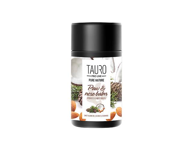 Натуральний увлажняющий бальзам для лап і носа собак Tauro Pro Line Pure Nature Nose Paw Balm 75 мл