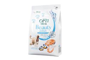 OptiMeal Beauty Beauty Podium Shiny Coat Dental Care (ОптиМил Бьюти Подиум) сухой корм для собак для шерсти 1.5 кг.