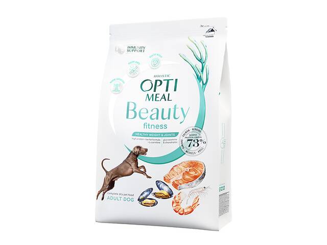 OptiMeal Beauty Fitness Healthy Weight Joints (ОптиМил Бьюти Фитнес) сухой корм для собак контроль веса 4 кг.