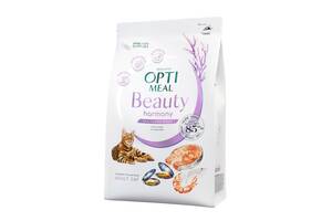 OptiMeal Beauty Harmony Mild Calming Effect (ОптиМил Бьюти Гармони) сухой корм для котов успокаивающий 4 кг