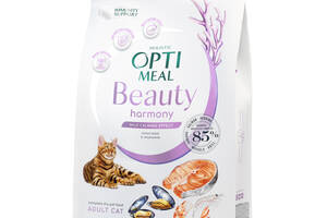 OptiMeal Beauty Harmony Mild Calming Effect (ОптиМил Бьюти Гармони) сухой корм для котов успокаивающий 4 кг