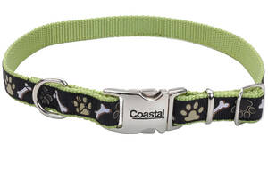 Ошейник для собак Coastal Pet Attire Ribbon коричневые лапки 1.6 х 30 - 46 см (76484147111)