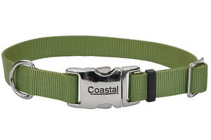 Ошейник для собак Coastal Titan Buckle 2х36-51см зеленая пальма (76484616471)