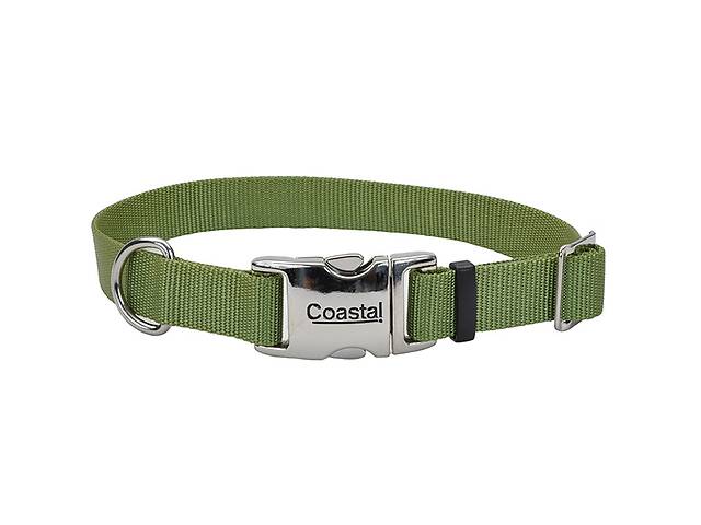 Ошейник для собак Coastal Titan Buckle 2х36-51см зеленая пальма (76484616471)