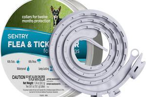 Ошейник от блох и клещей для собак малых пород Sentry Flea&Tick Collar Small 36 см 2 шт (73091039518)