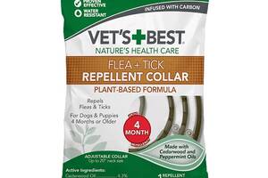 Ошейник от блох и клещей для собак Vet's Best Flea Tick Repellent Collar 60 см