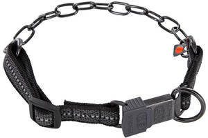 Ошейник с нейлоном для собак Sprenger Adjustable Collar with Assembly Chain 3 мм 55 - 60 см Черный (4022853231130)