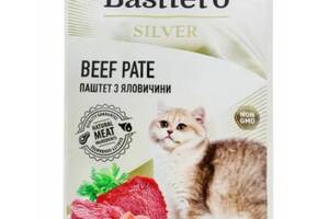 Паштет - мусс для кошек Basttet'o с говядиной пауч 85 г 28шт/уп