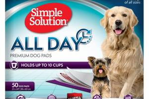 Пеленки Simple Solution Training Premium Dog Pads с ароматом лаванды для собак 58х60 см 50 шт