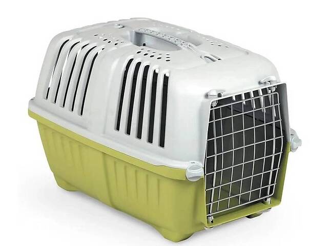 Переноска для собак и кошек MPS 2 Pratiko 3 Metal 60 х 40 х 38 см до 24 кг Зеленая (8022967066648)