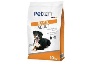 PetQM Dog Basic Adult with Poultry&Vegetables (ПетКью Дог Басик Эдалт) сухой корм для собак с птицей и овощами