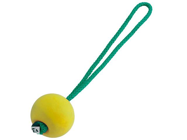 Плавающий резиновый мяч с ручкой для собак Sprenger 6,5 см Желтый (4022853147226).