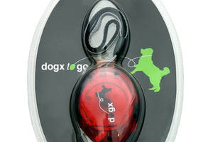 Поводок рулетка для собак Dogx2GO Belt Glassy S красная для собак до 12 кг длина 2 м Flamingo (5411290211369)