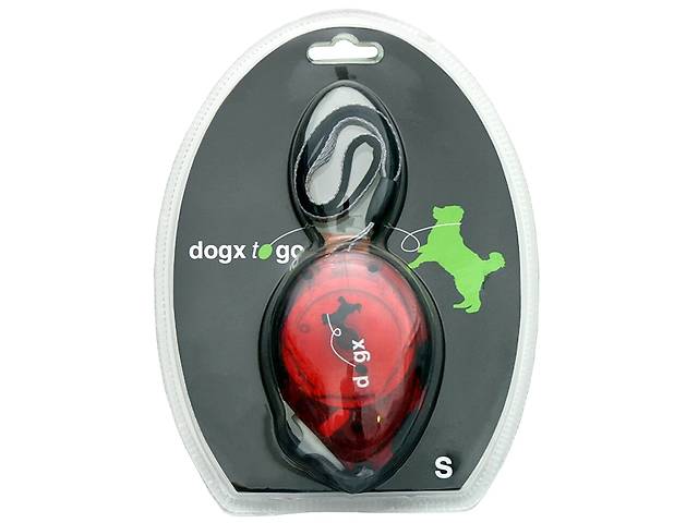 Поводок рулетка для собак Dogx2GO Belt Glassy S красная для собак до 12 кг длина 2 м Flamingo (5411290211369)