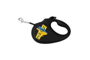 Поводок-рулетка для собак WAUDOG R-leash Дом L 5 м до 50 кг Черный (8126-0230-01)