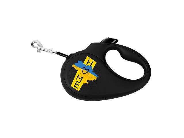 Поводок-рулетка для собак WAUDOG R-leash Дом L 5 м до 50 кг Черный (8126-0230-01)